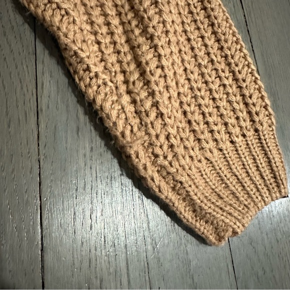 Dress Forum Los Angeles Camel Knit Button Down Cardigan Sweater - Picture 3 of 8